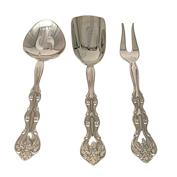 International Silver CompanyServing Set Pierced Spoon Fork Server Interlude‎ Box - Picture 1 of 7